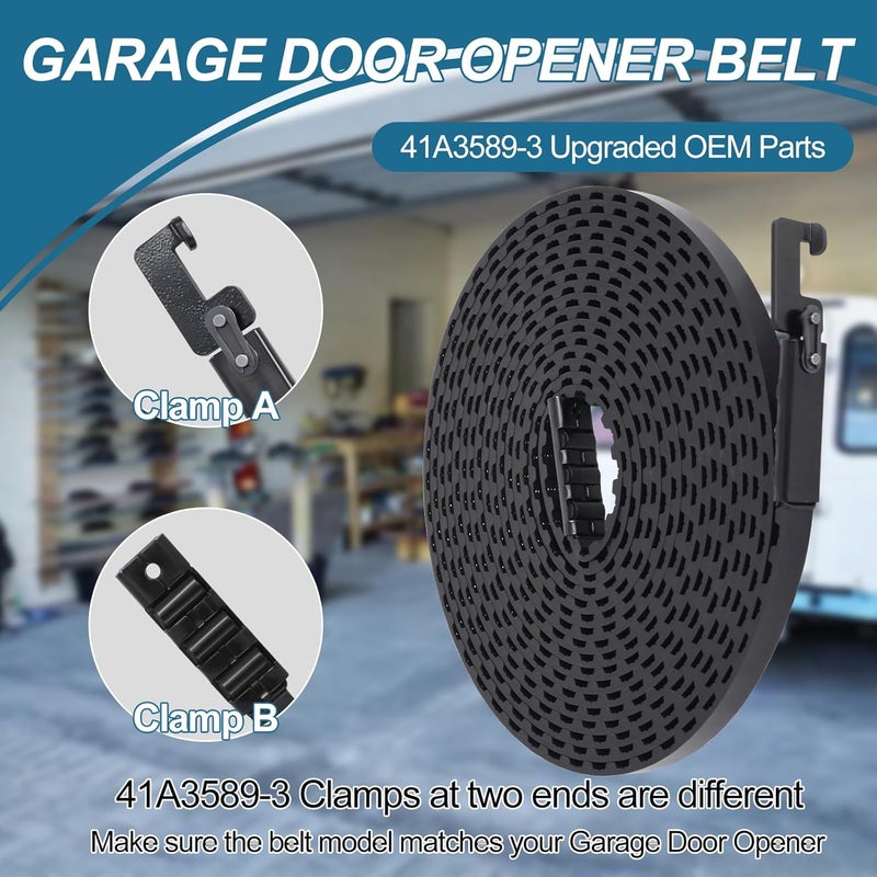 Ketofa 41A3589-3 Belt Drive Openers for 7ft Garage Door, 41A3589-12 Belt 233" Compatible with Chamberlain Liftmaster Craftsman Belt - Image 2